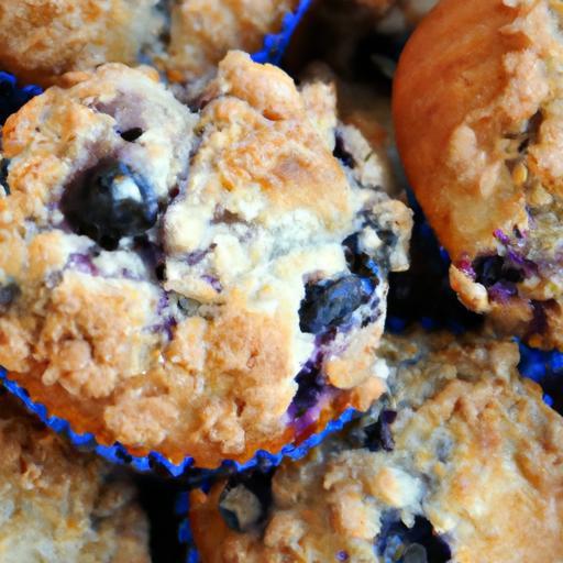 Bursting Blueberry Muffins with Crunchy Streusel Topping