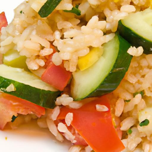 Fresh and Flavorful: Bulgur Wheat with Tomato Cucumber Salad