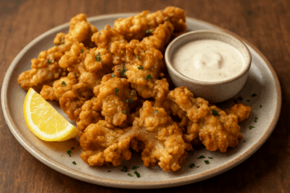 Crispy Battered Oyster Mushrooms