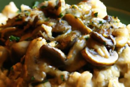 Creamy Vegan Mushroom Risotto: A Plant-Based Delight