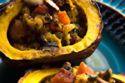 Wholesome Vegan Stuffed Acorn Squash: A Cozy Delight