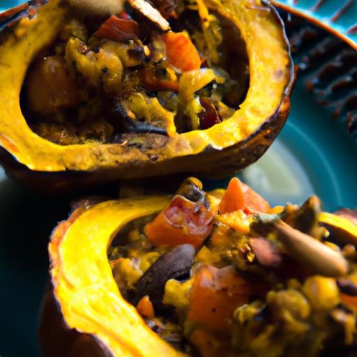 Wholesome Vegan Stuffed Acorn Squash: A Cozy Delight