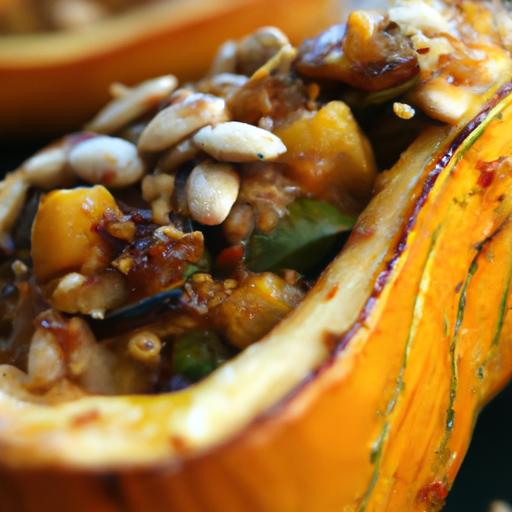 Wholesome Vegan Stuffed Acorn Squash: A Cozy Delight