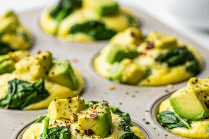 Avocado & Spinach Egg Muffin Bake