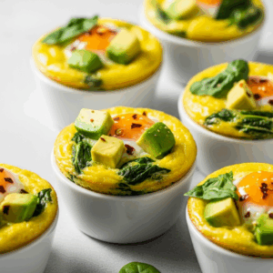 Avocado & Spinach Egg Muffin Bake