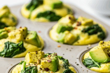 Avocado & Spinach Egg Muffin Bake