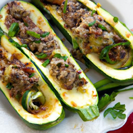Zesty Low-Carb Zucchini Boats Stuffed with Savory Beef
