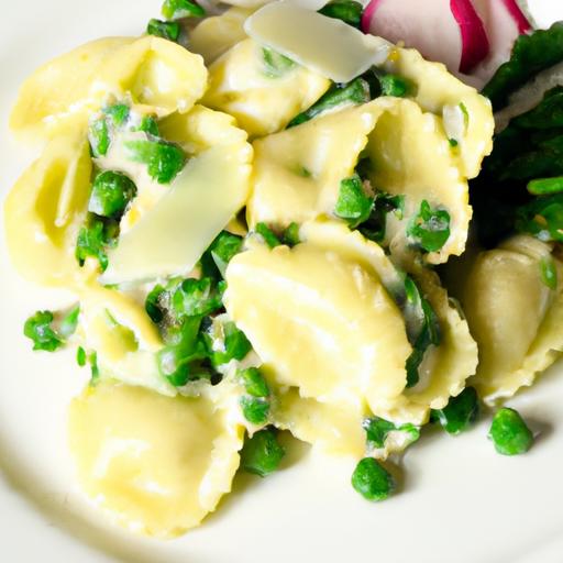 Delicious Gluten-Free Pasta with Peas and Creamy Ricotta