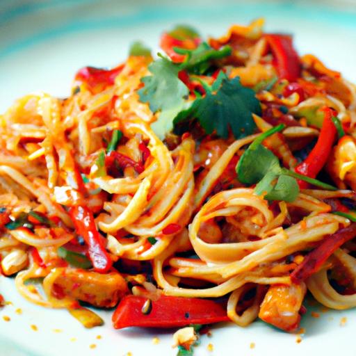 Fiery Peanut Noodles: A Flavor-Packed, Spicy Delight