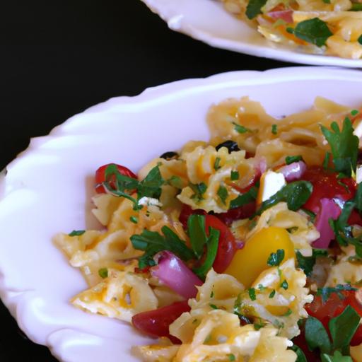 Bright Bites: Mediterranean Magic in Gluten-Free Pasta Salad