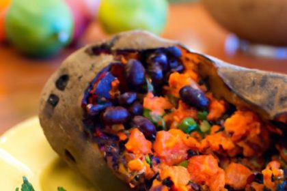 Hearty Stuffed Sweet Potatoes with Black Beans Delight