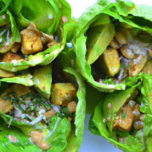 Power-Packed Vegan Lettuce Wraps: High-protein ⁣Goodness
