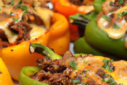 Philly Cheesesteak Stuffed Peppers: Low-Carb Flavor Boost