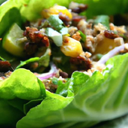 Power-Packed Vegan Lettuce Wraps: High-Protein Goodness