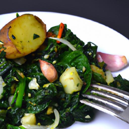 Saag Aloo Vegan Delight: Nutritious Spinach & Potato Bliss