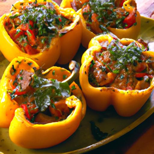 Power-Packed Vegan Stuffed Bell peppers: High-Protein Delight